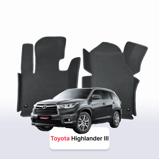 Fußmatten EVAMATS für Toyota Highlander 3 gen 2013-2019 jahr SUV 5 türer