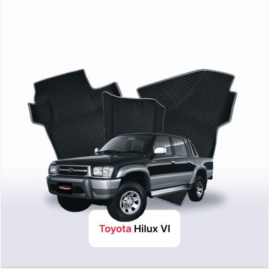 Fußmatten EVAMATS für Toyota Hilux 6 Gen 1997-2005 Baujahr PICK-UP Doppelkabine