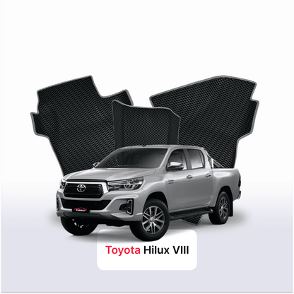 Fußmatten EVAMATS für Toyota Hilux 8 Gen 2015-2025 Jahr PICK-UP Doppelkabine