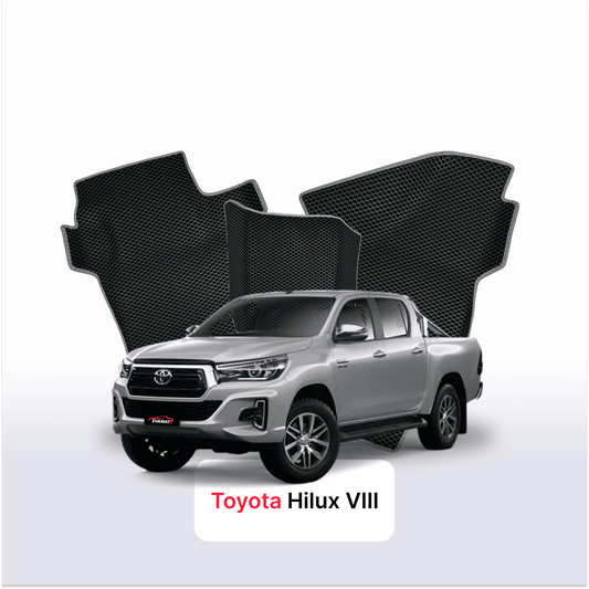Fußmatten EVAMATS für Toyota Hilux 8 Gen 2015-2025 Jahr PICK-UP Doppelkabine