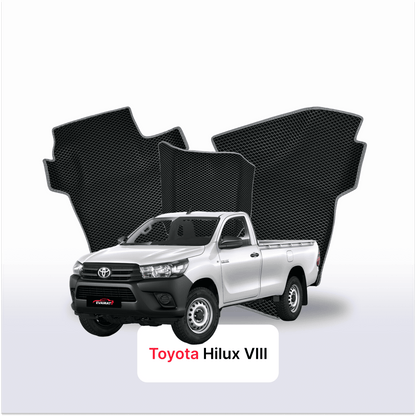 Fußmatten EVAMATS für Toyota Hilux 8. Generation 2015-2025 Baujahr PICK-UP Einzelkabine