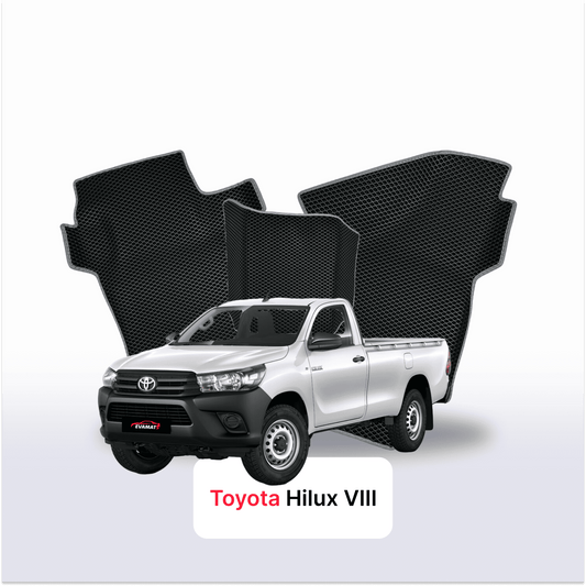Fußmatten EVAMATS für Toyota Hilux 8. Generation 2015-2025 Baujahr PICK-UP Einzelkabine