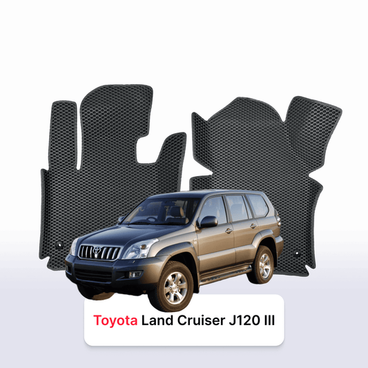 Fußmatten EVAMATS für Toyota Land Cruiser Prado J120 3. Generation 2002–2009, SUV, 3-türig