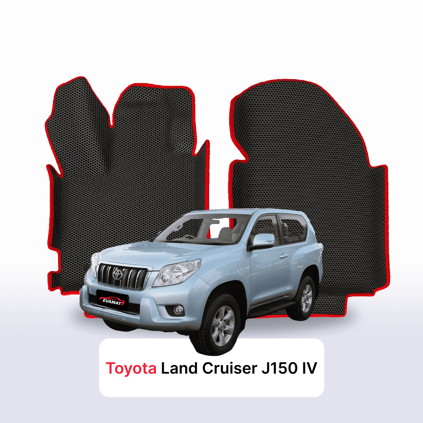 Fußmatten EVAMATS für Toyota Land Cruiser J150 2009–2025, SUV, 3-türig