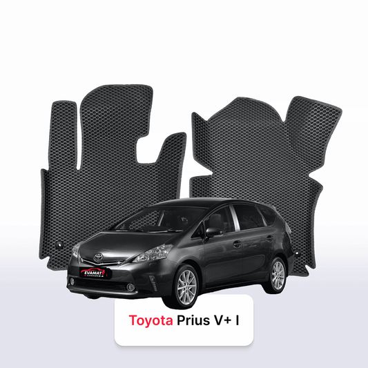 Fußmatten EVAMATS für Toyota Prius v+ 1. Generation 2011-2014 Jahr MINIVAN
