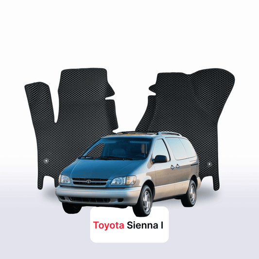 Fußmatten EVAMATS für Toyota Sienna 1 1997-2003 Jahr MINIVAN