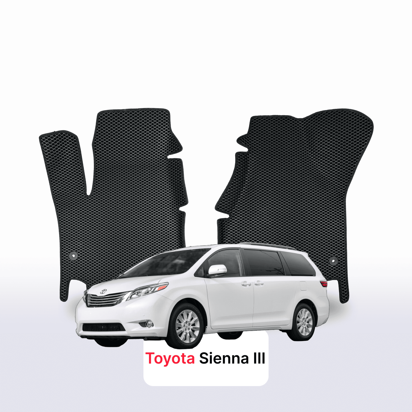 Fußmatten EVAMATS für Toyota Sienna 3 2010-2020 Jahr MINIVAN