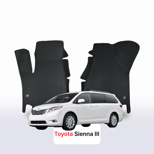 Fußmatten EVAMATS für Toyota Sienna 3 2010-2020 Jahr MINIVAN