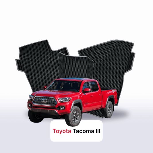 Fußmatten EVAMATS für Toyota Tacoma 3. Generation 2015-2025 Jahr LONG PICK-UP Doppelkabine