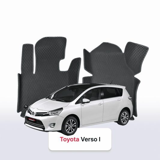Fußmatten EVAMATS für Toyota Verso 1. Generation 2009-2018 Jahr MINIVAN 7-Sitzer