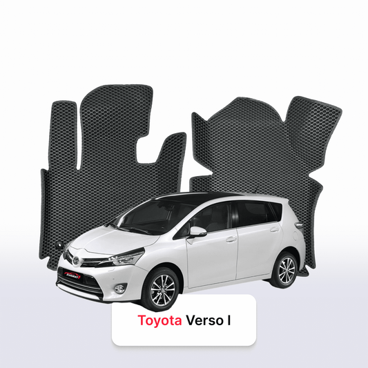 Fußmatten EVAMATS für Toyota Verso 1 gen 2009-2018 jahr MINIVAN 7 sitzer