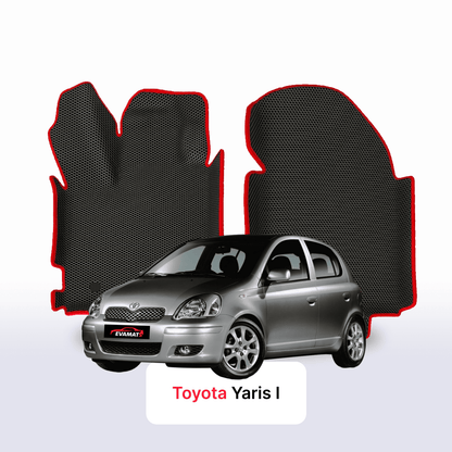 Fußmatten EVAMATS für Toyota Yaris 1. Generation 1999–2005, Fließheck, 5-türig