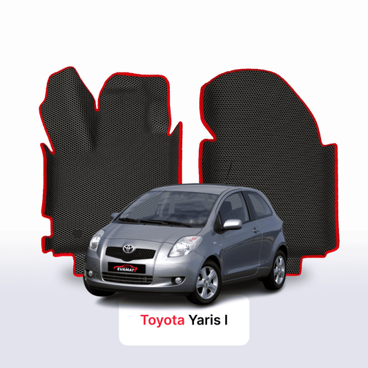 Fußmatten EVAMATS für Toyota Yaris 2 gen 2005-2012 jahr SCHÄGHECK 3 türer