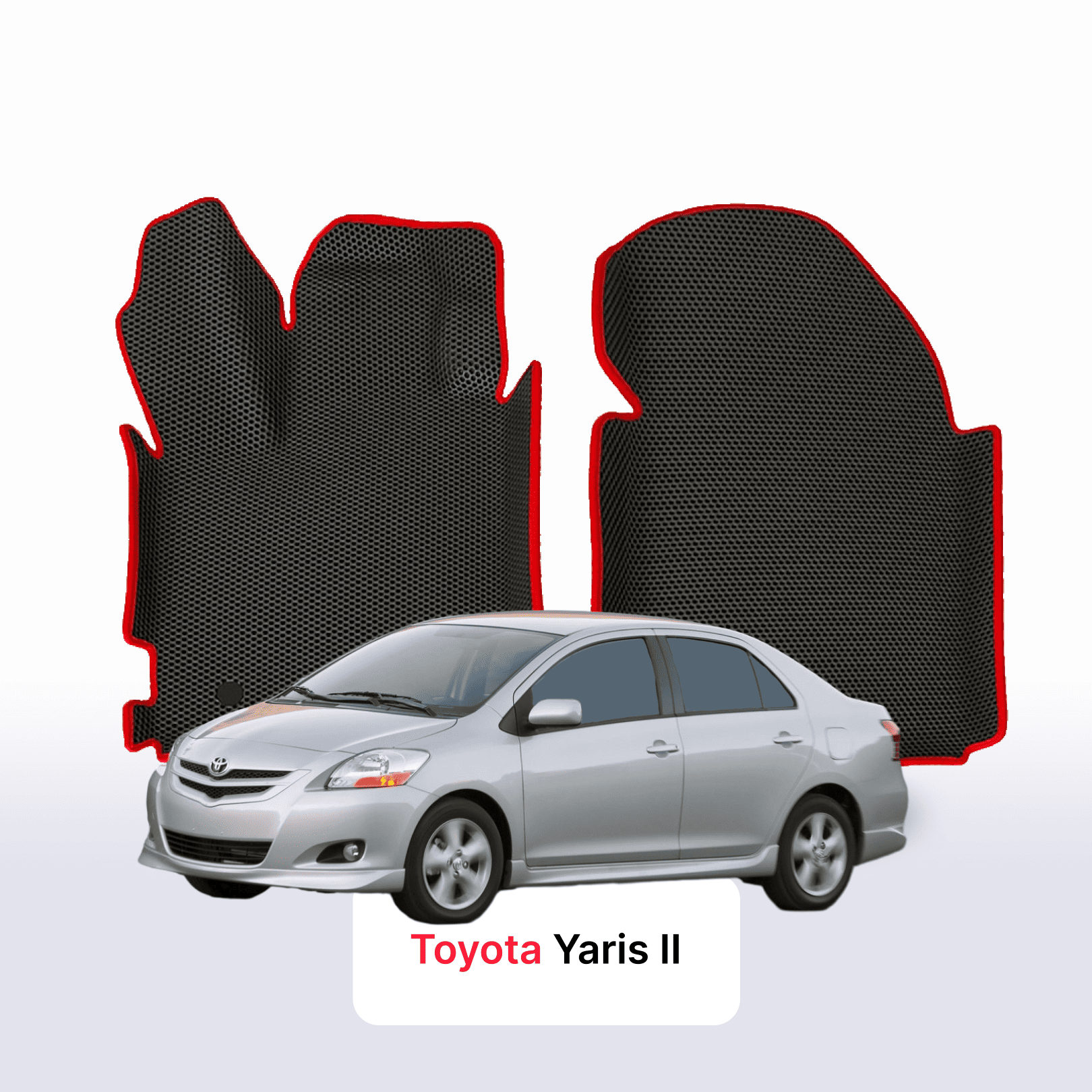 Fußmatten EVAMATS für Toyota Yaris 2 gen 2005-2012 jahr LIMOUSINE