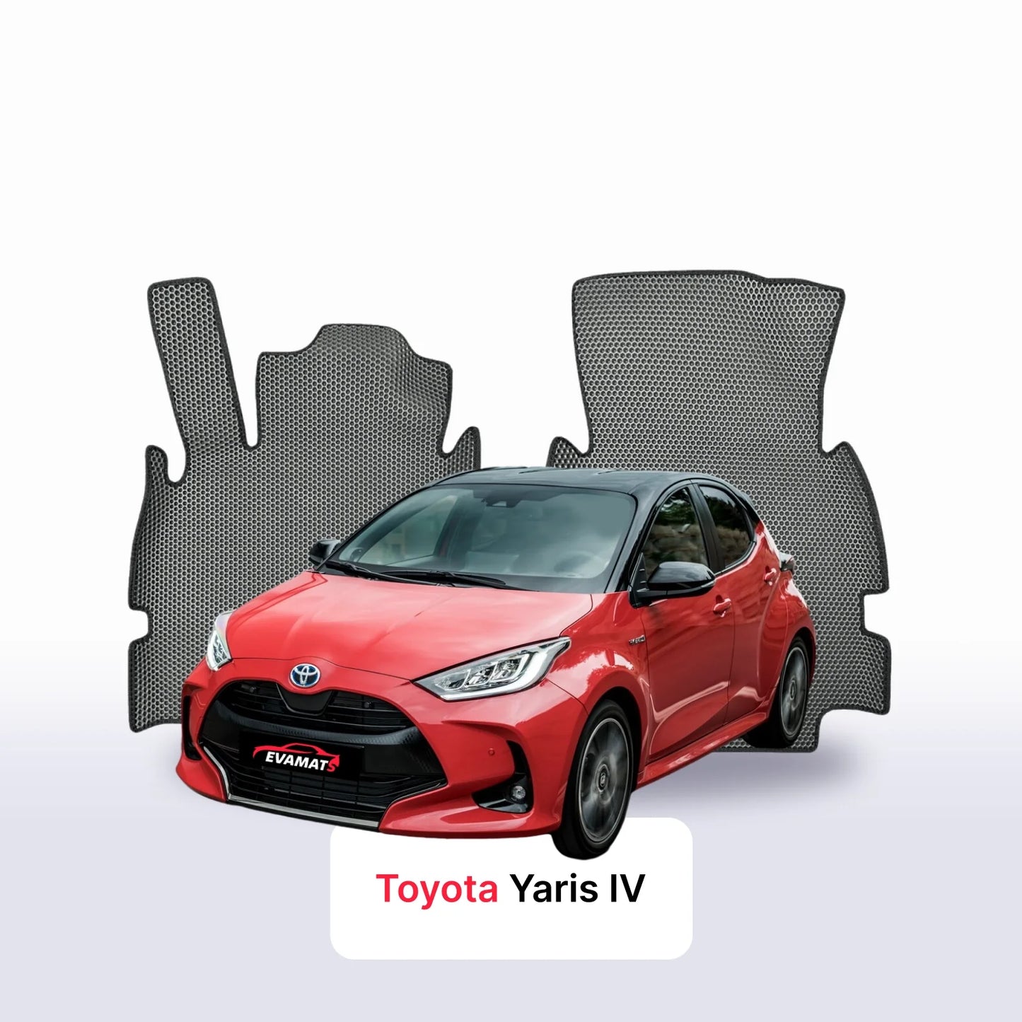 Fußmatten EVAMATS für Toyota Yaris 4 gen 2020-2027 jahr SCHÄGHECK 5 türer