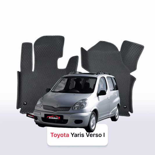 Fußmatten EVAMATS für Toyota Yaris Verso 1999-2006 Jahr MINIVAN