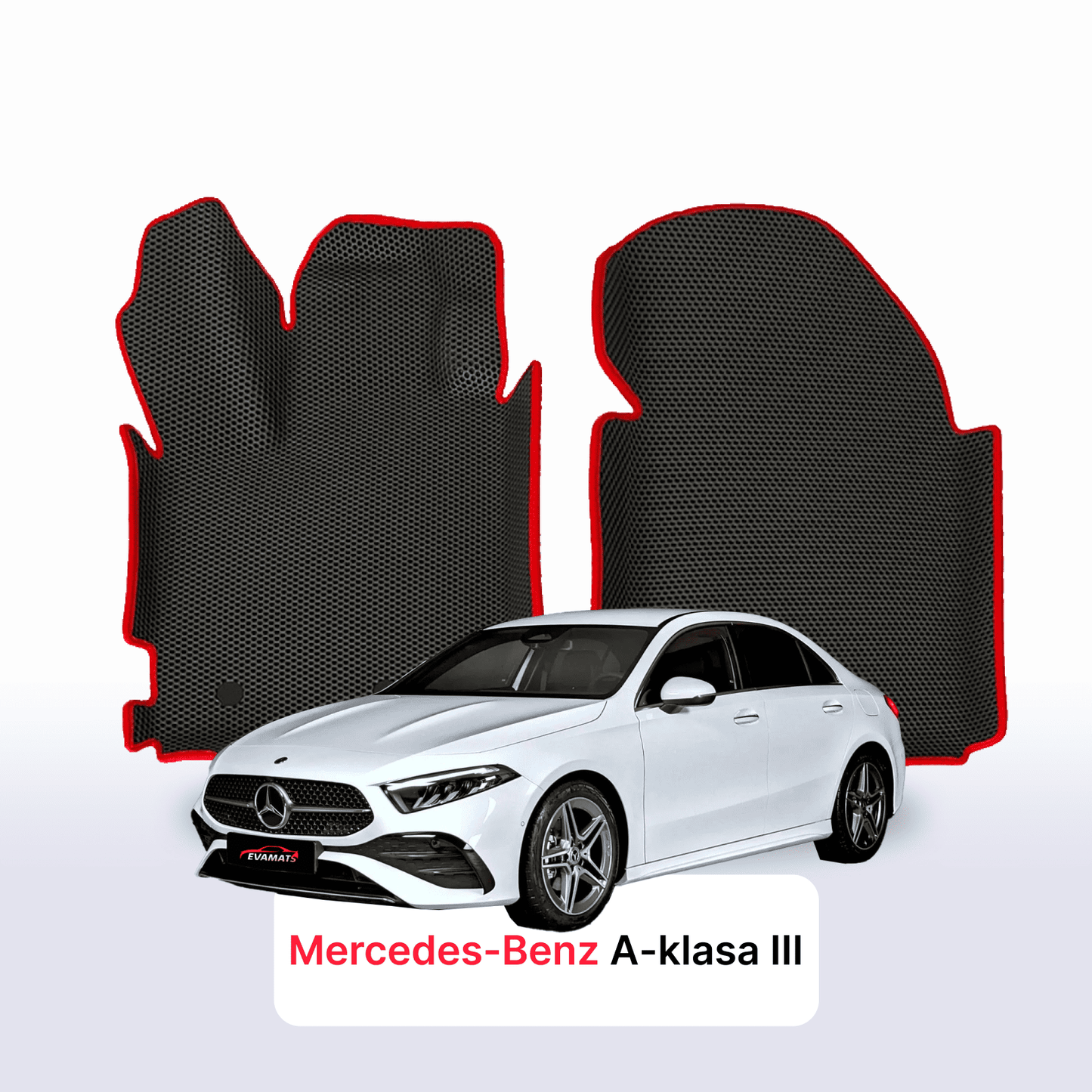 Fußmatten EVAMATS für Mercedes-Benz A-Klasse 4. Generation (W177/V177) 2018–2025, Limousine
