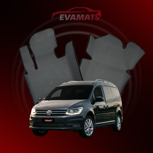 Fußmatten EVAMATS für Volkswagen Caddy Maxi III Gen 2004-2020 Jahr MINIVAN 7-Sitzer