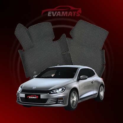 Fußmatten EVAMATS für Volkswagen Scirocco III Gen 2008-2017 Jahr FLIEßHECK 3-Türer