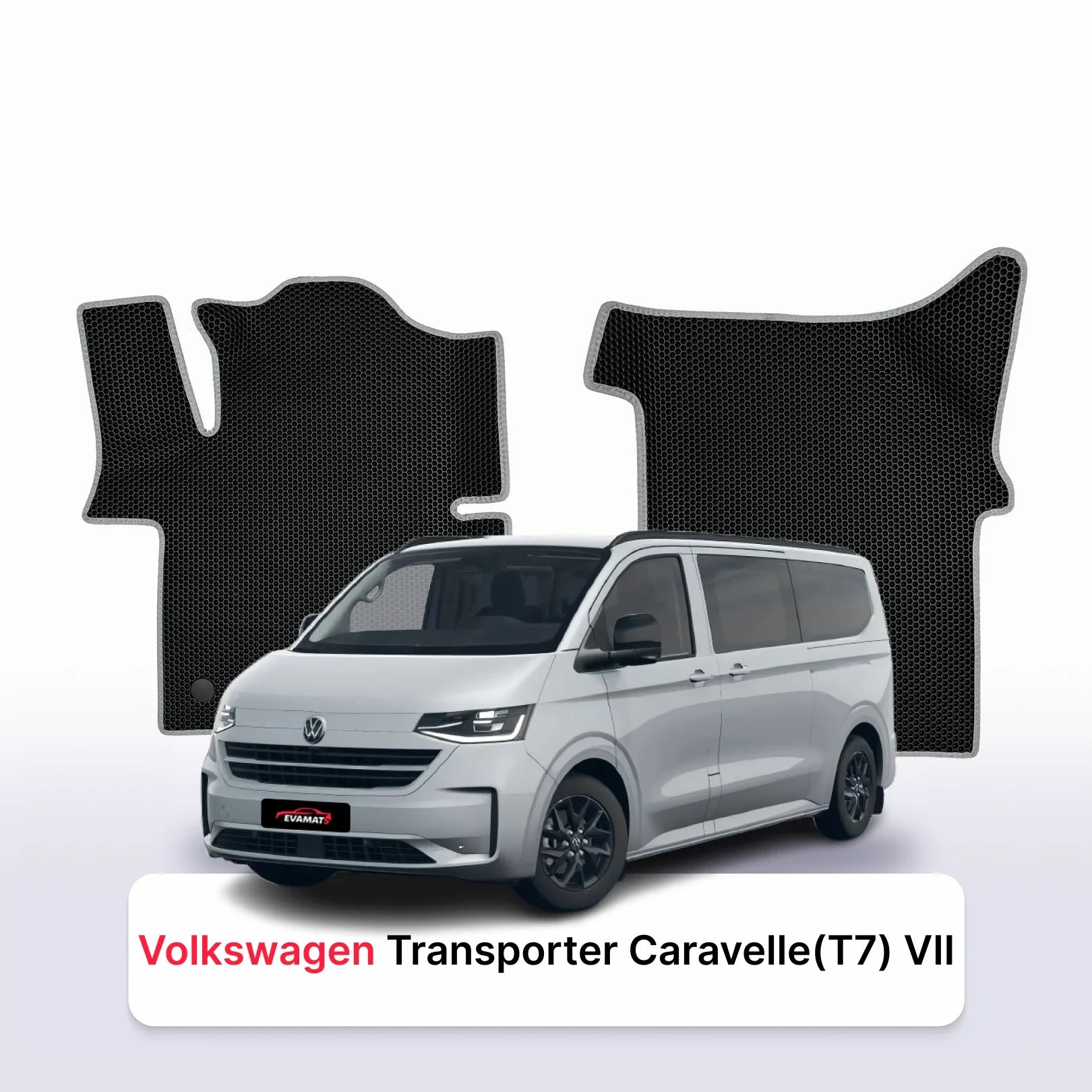 Fußmatten EVAMATS für Volkswagen Transporter Caravelle (T7) VII gen 2024-2028 jahr MINIVAN