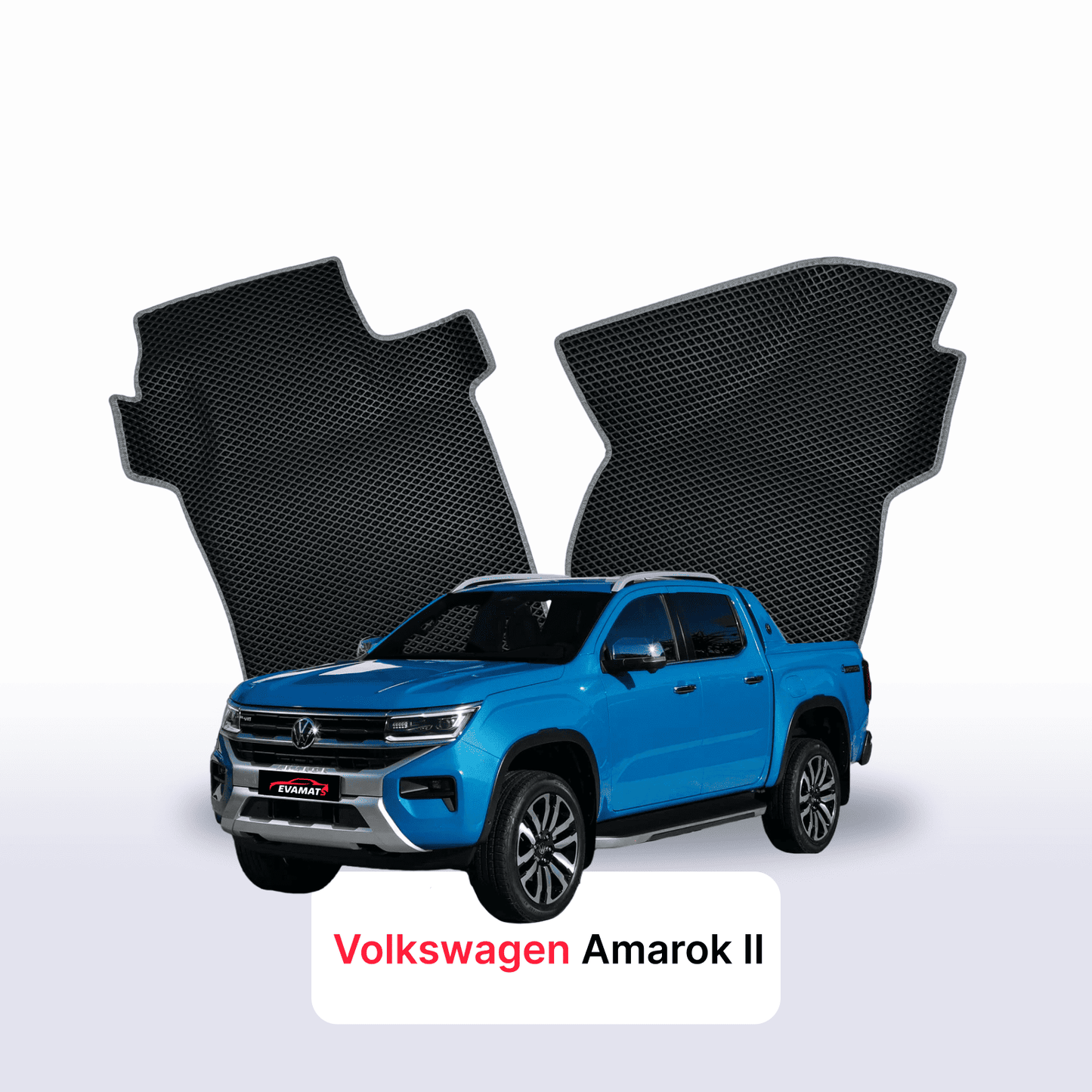 Fußmatten EVAMATS für Volkswagen Amarok II gen 2022-2028 jahr PICK-UP doppelkabine