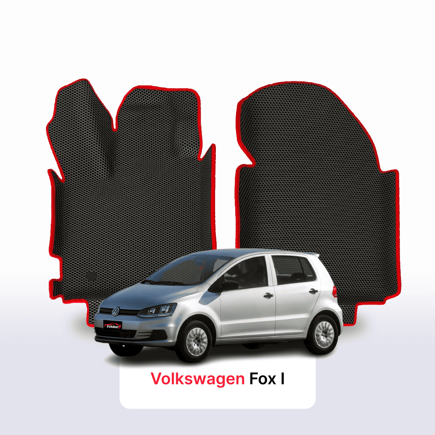 Fußmatten EVAMATS für Volkswagen Fox I gen 2003-2021 jahr SCHÄGHECK 5 türer