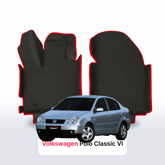 Fußmatten EVAMATS für Volkswagen Polo Classic(MK4) IV Gen 2001-2009 Jahr SEDAN