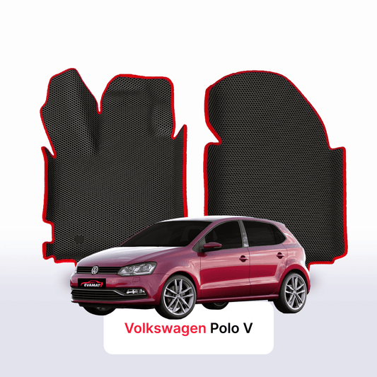 Fußmatten EVAMATS für Volkswagen Polo(MK5) V gen 2009-2017 jahr SCHÄGHECK 5 türer