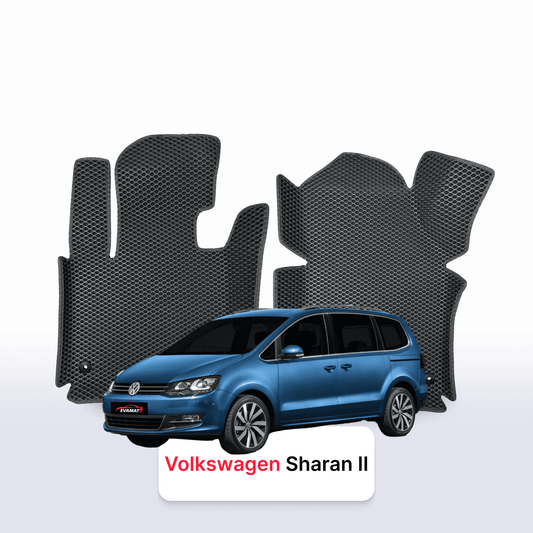Fußmatten EVAMATS für Volkswagen Sharan II gen 2010-2022 jahr MINIVAN