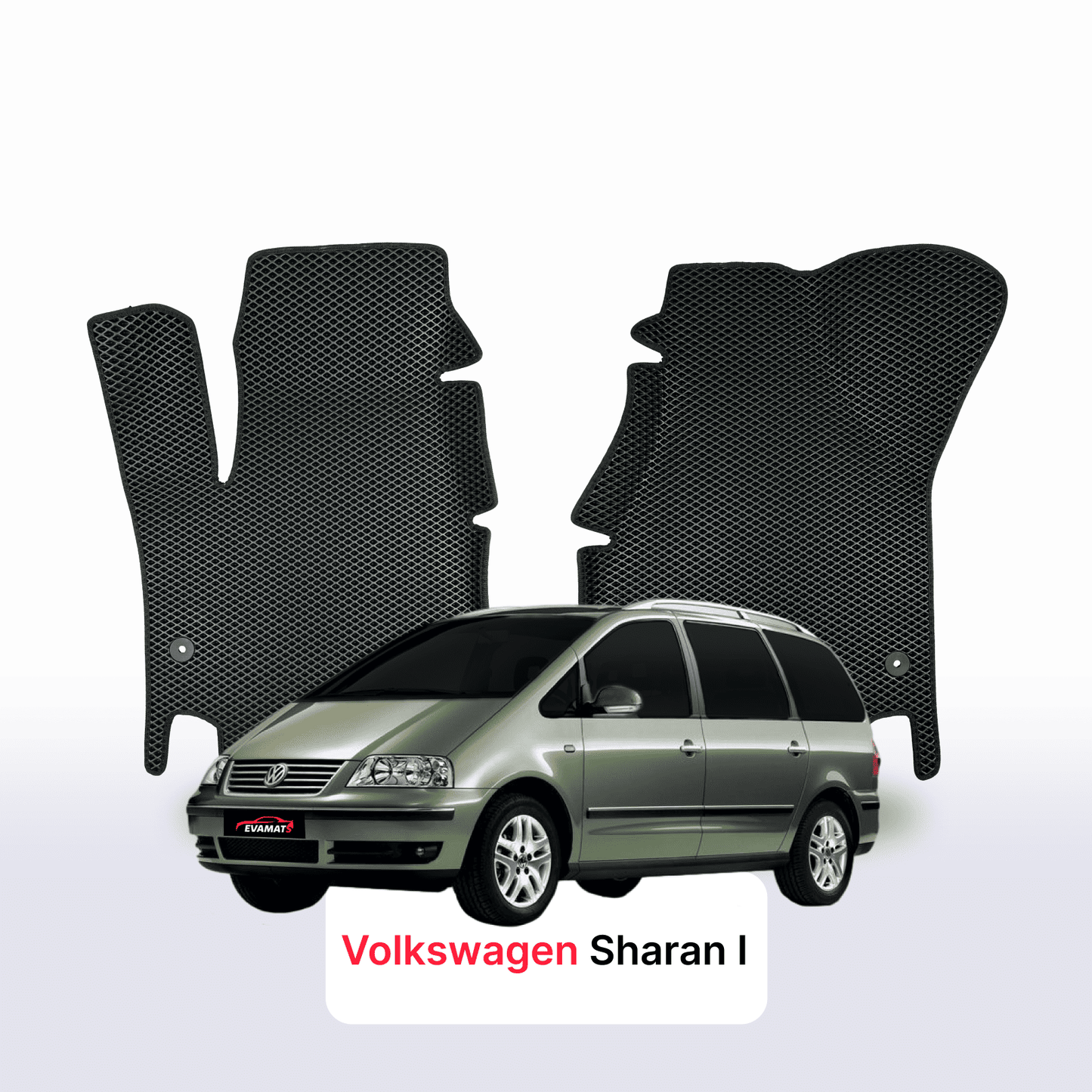 Fußmatten EVAMATS für Volkswagen Sharan I Gen 1995-2010 Jahr MINIVAN