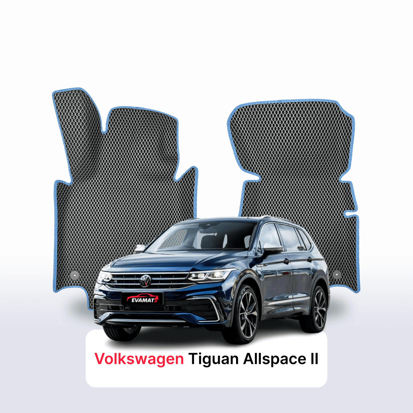 Fußmatten EVAMATS für Volkswagen Tiguan Allspace II gen 2024-2028 jahr SUV 7 sitzer