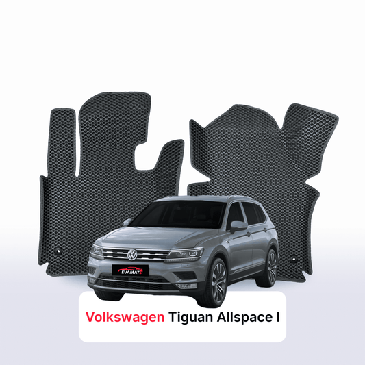 Fußmatten EVAMATS für Volkswagen Tiguan Allspace I gen 2016-2024 jahr SUV 7 sitzer