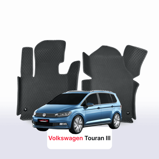 Fußmatten EVAMATS für Volkswagen Touran III Gen 2015-2025 Jahr MINIVAN 7-Sitzer Fußmatten EVAMATS für Volkswagen Touran III Gen 2015-2025 Jahr MINIVAN 7-Sitzer