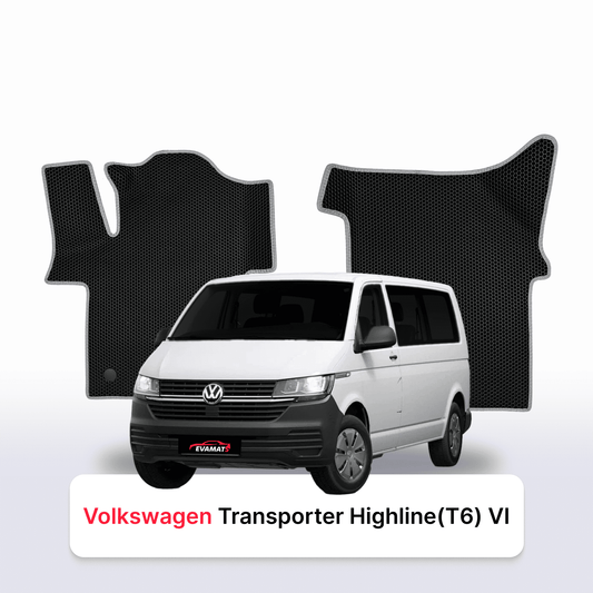 Fußmatten EVAMATS für Volkswagen Transporter Highline(T6) VI gen 2015-2023 jahr MINIVAN