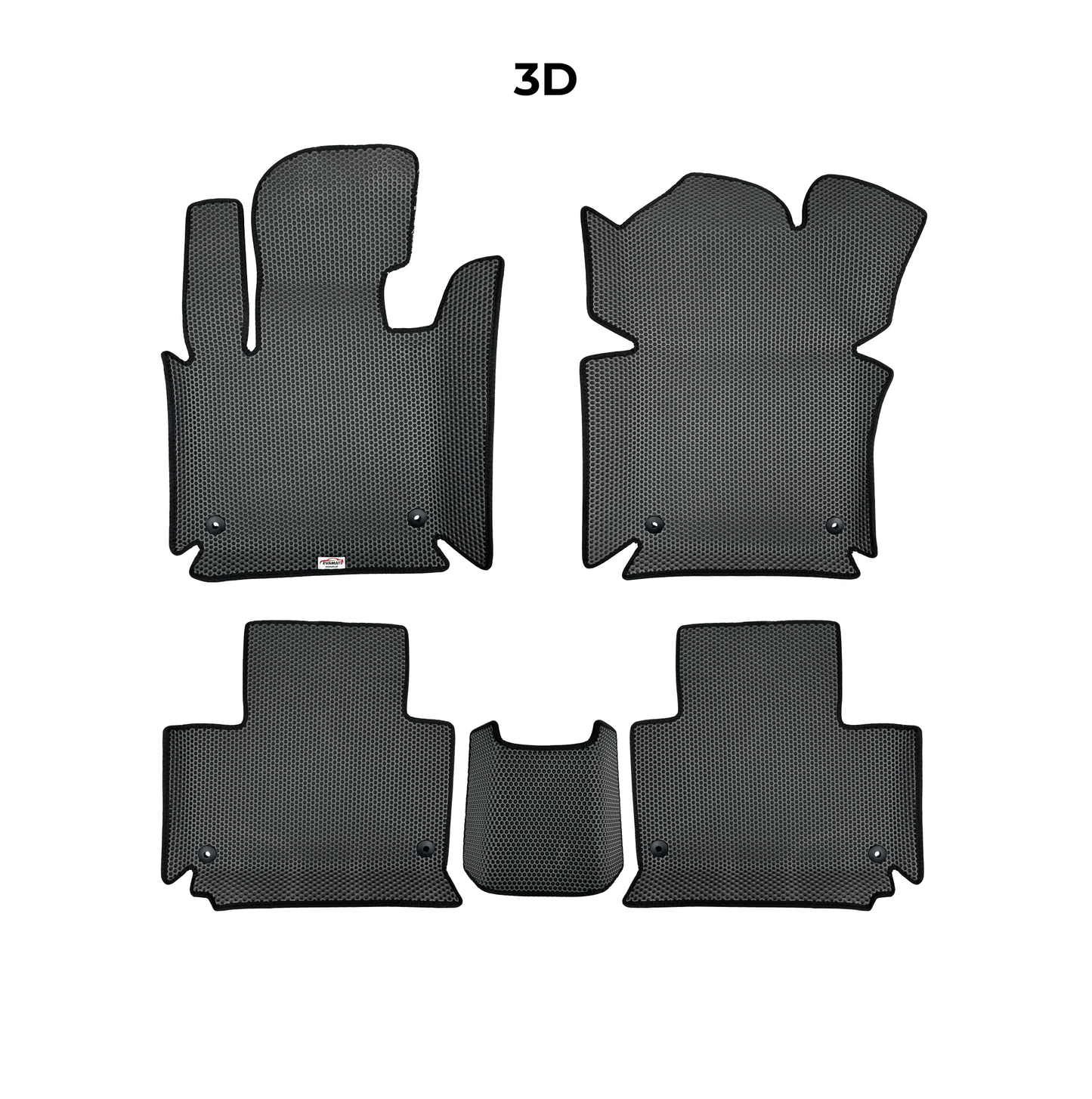 Fußmatten EVAMATS für Mercedes-Benz R-Klasse (W251) 2005 – 2013, LANG MINIVAN 6-Sitzer