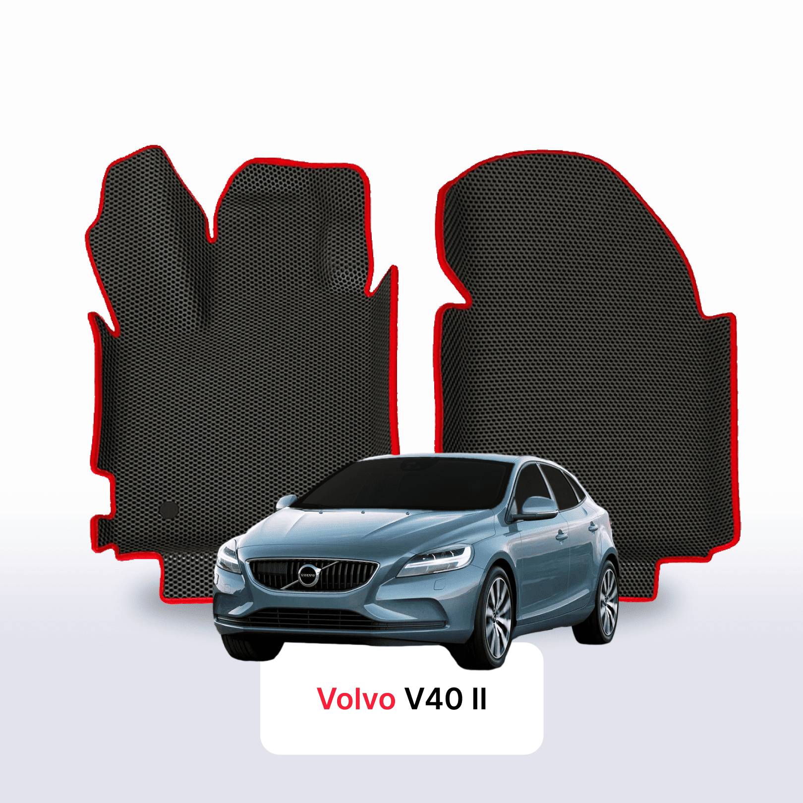 Fußmatten EVAMATS für Volvo V40 2 gen 2012-2019 jahr SCHÄGHECK 5 türer