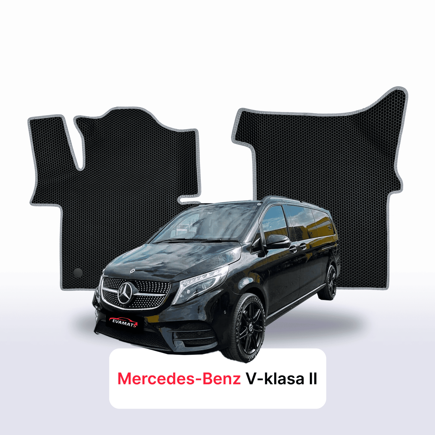 Fußmatten EVAMATS für Mercedes-Benz V-Klasse 2. Generation (W447) 2014-2025 Jahr MINVAN EXTRA LANG