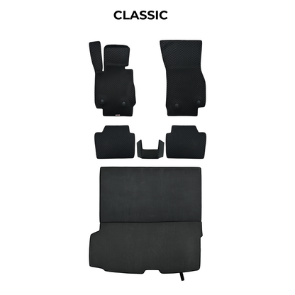 Fußmatten EVAMATS für Mitsubishi Pajero 3 Gen 1999–2006, SUV, 7-Sitzer
