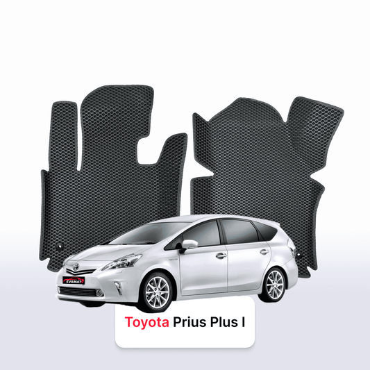 Fußmatten EVAMATS für Toyota Prius Plus 2011-2021 Jahr MINIVAN 7-Sitzer
